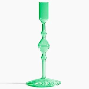 Poketo Glass Candlestick Holder - Set of 2